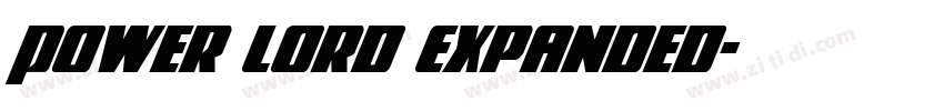 Power Lord Expanded字体转换